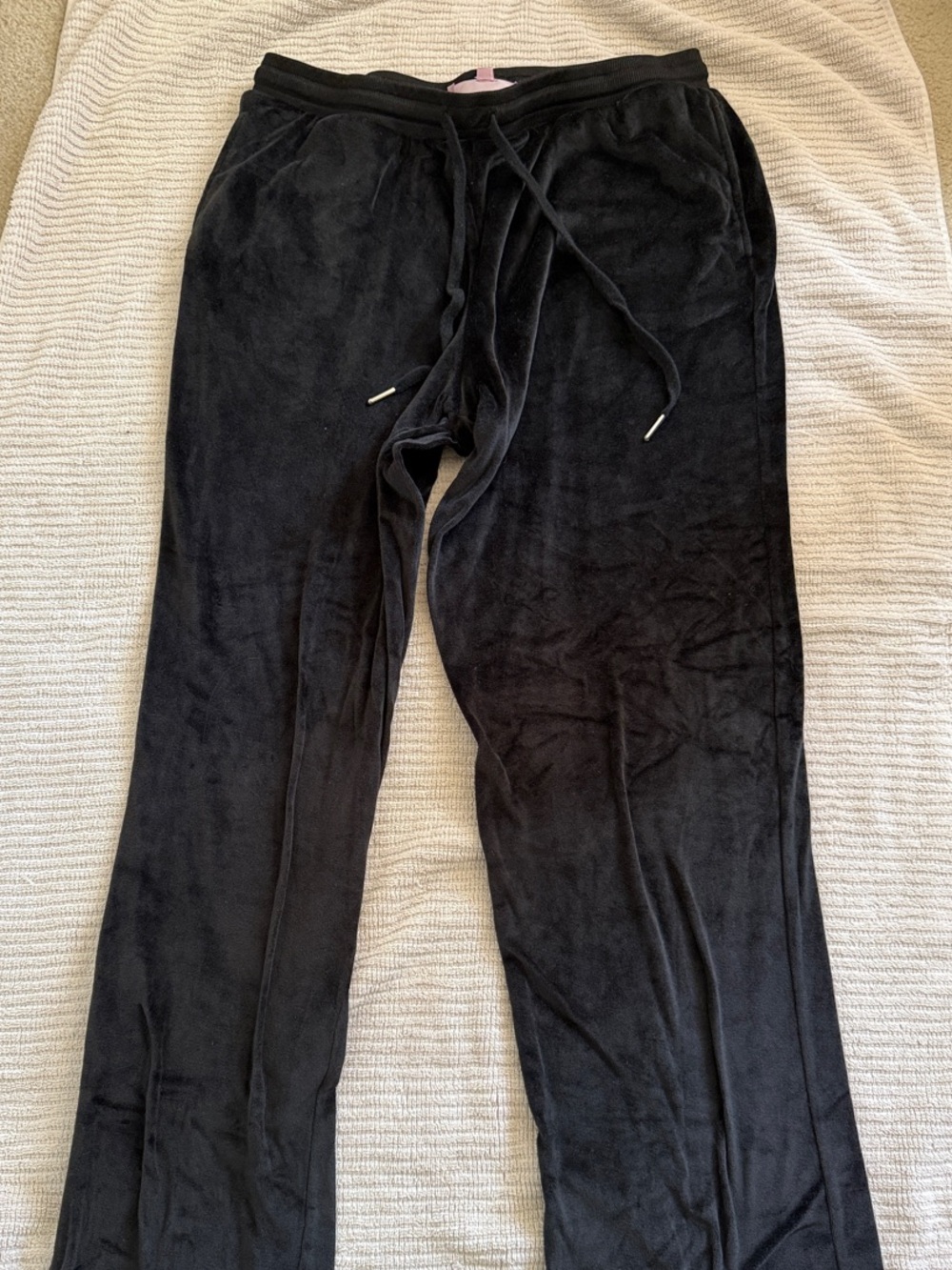 Juicy Couture Black Velour Lounge Pants